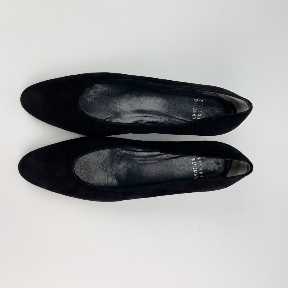Stuart Weitzman Black Suede Heels